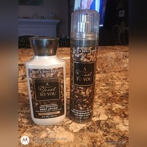 Bath & Body Works A Toast to You Body Lotion and Mist - Black and Gold